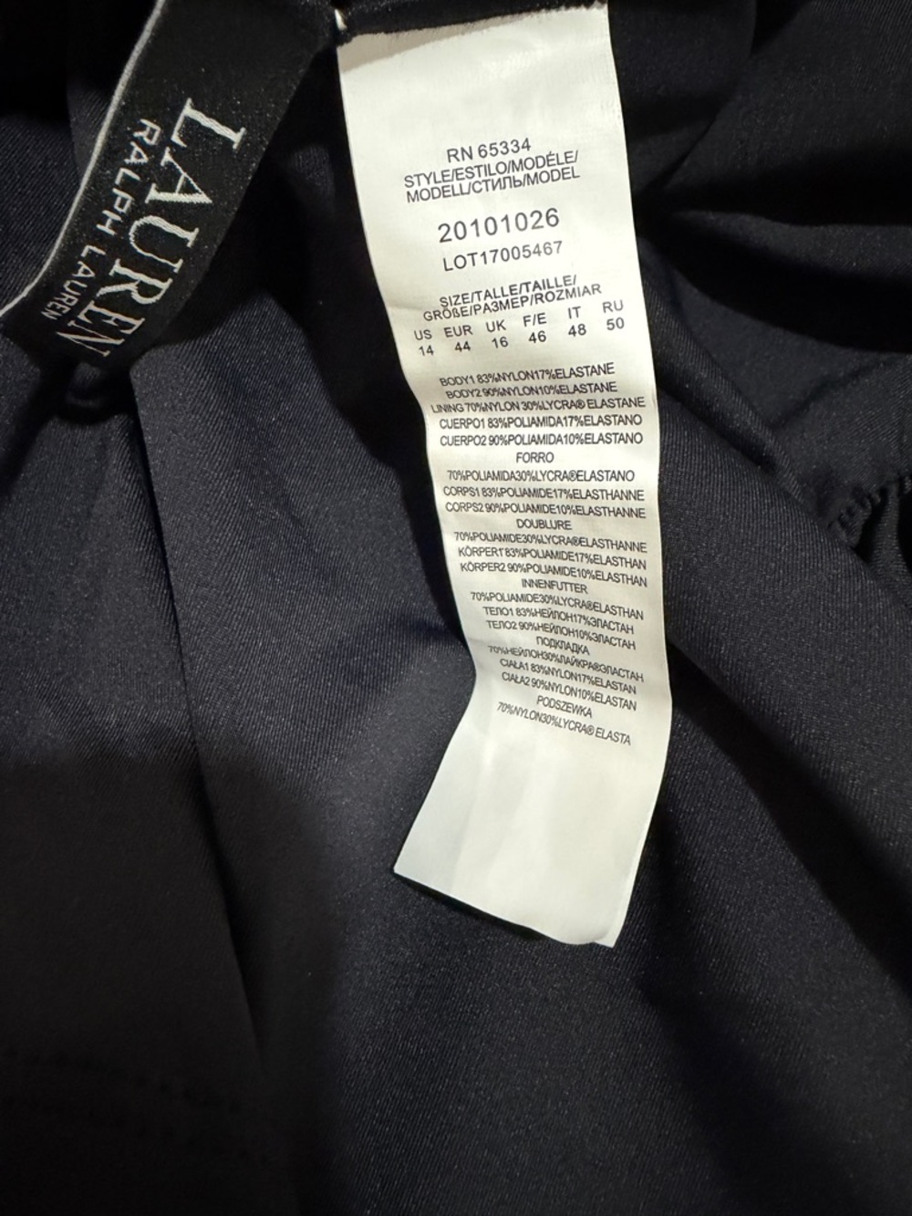 NWT Ralph Lauren Black Halter Swim Top - Picture 8 of 8